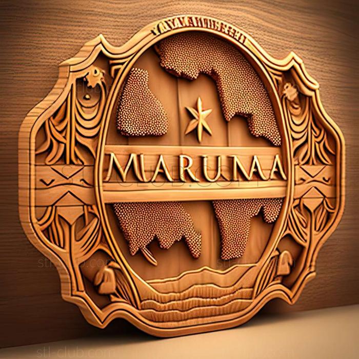 3D model Mauritania  Islamic Republic of Mauritania (STL)